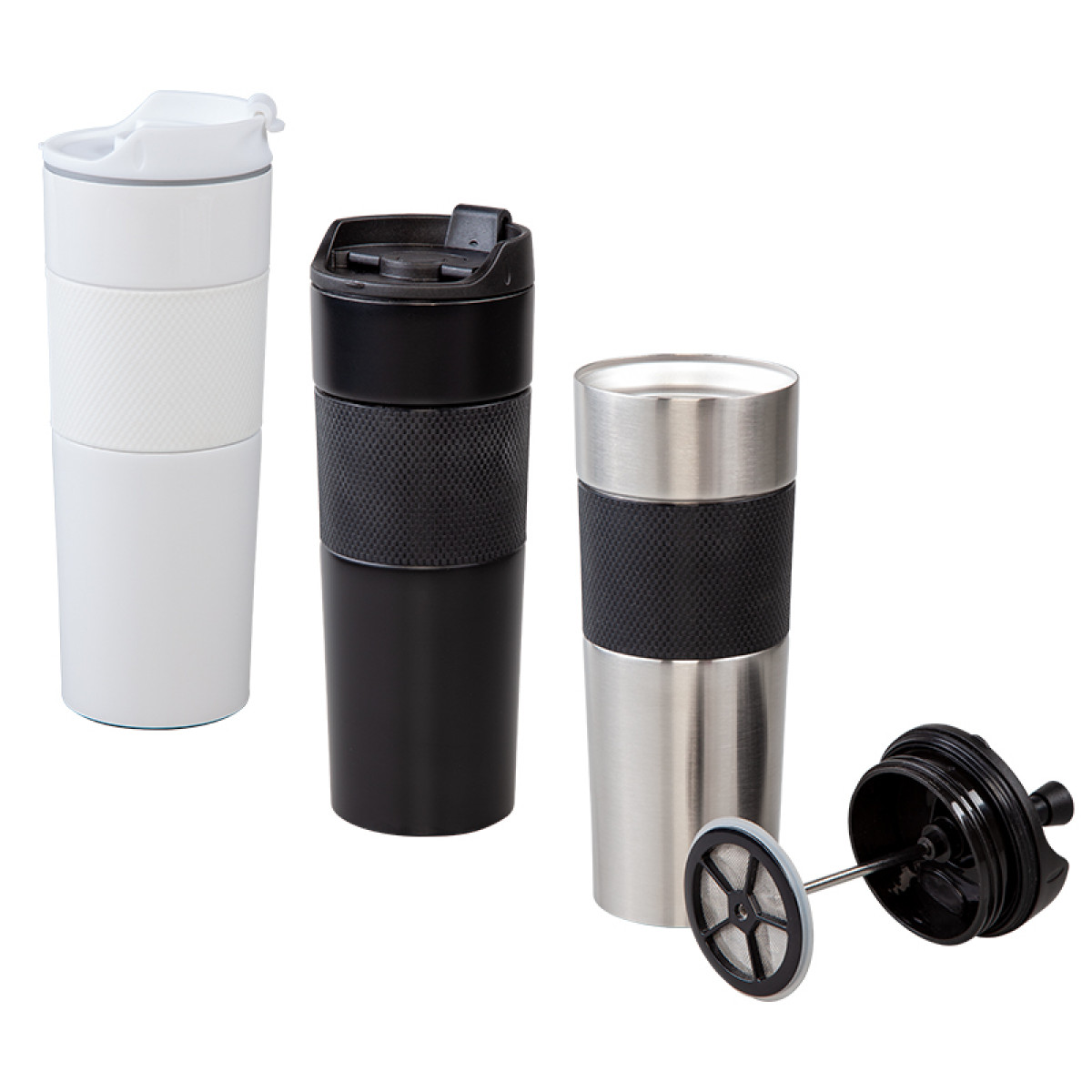 Promosyon French Press Çelik Termos / 450 Ml