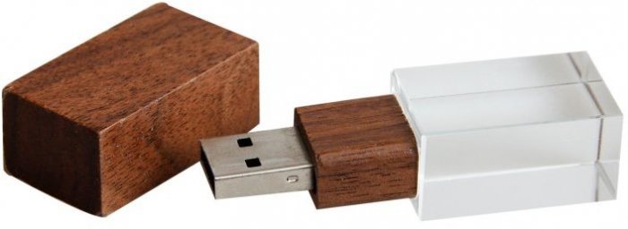 Promosyon KDK-4113-WOOD KRİSTAL USB BELLEK