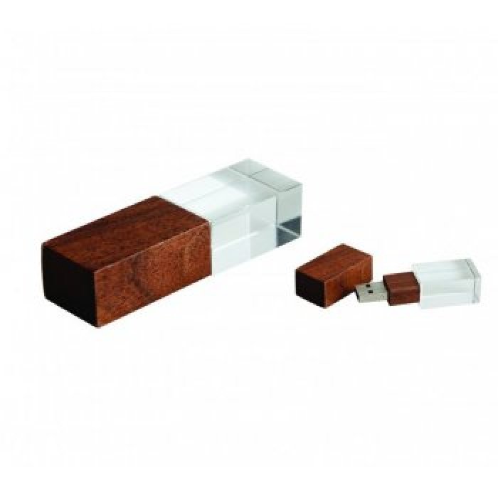 Promosyon KDK-4113-WOOD KRİSTAL USB BELLEK